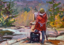 Painter at the Falls - $365