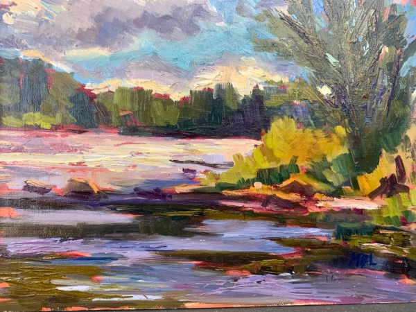 Summer on the Saco 8×10″ – Jackson Art Studio & Gallery