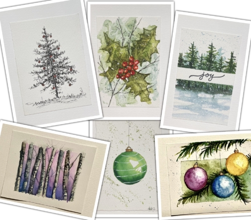 NEW! Painted Watercolor Cards w/ Deb Samia, Nov. 30, 10am-12pm